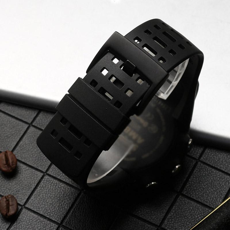 2016 Silicone Gel Wristband Bracelet Sports Watch Strap Band For Suunto Ambit 3 Peak / Ambit 2 Buckle Rubber Watchbands Correa