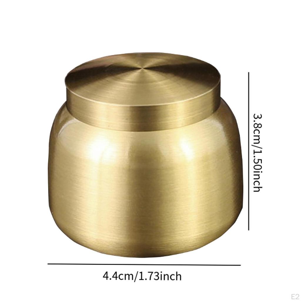 Brass Storage Jar for Tea And Coffee Beans Airtight Canister