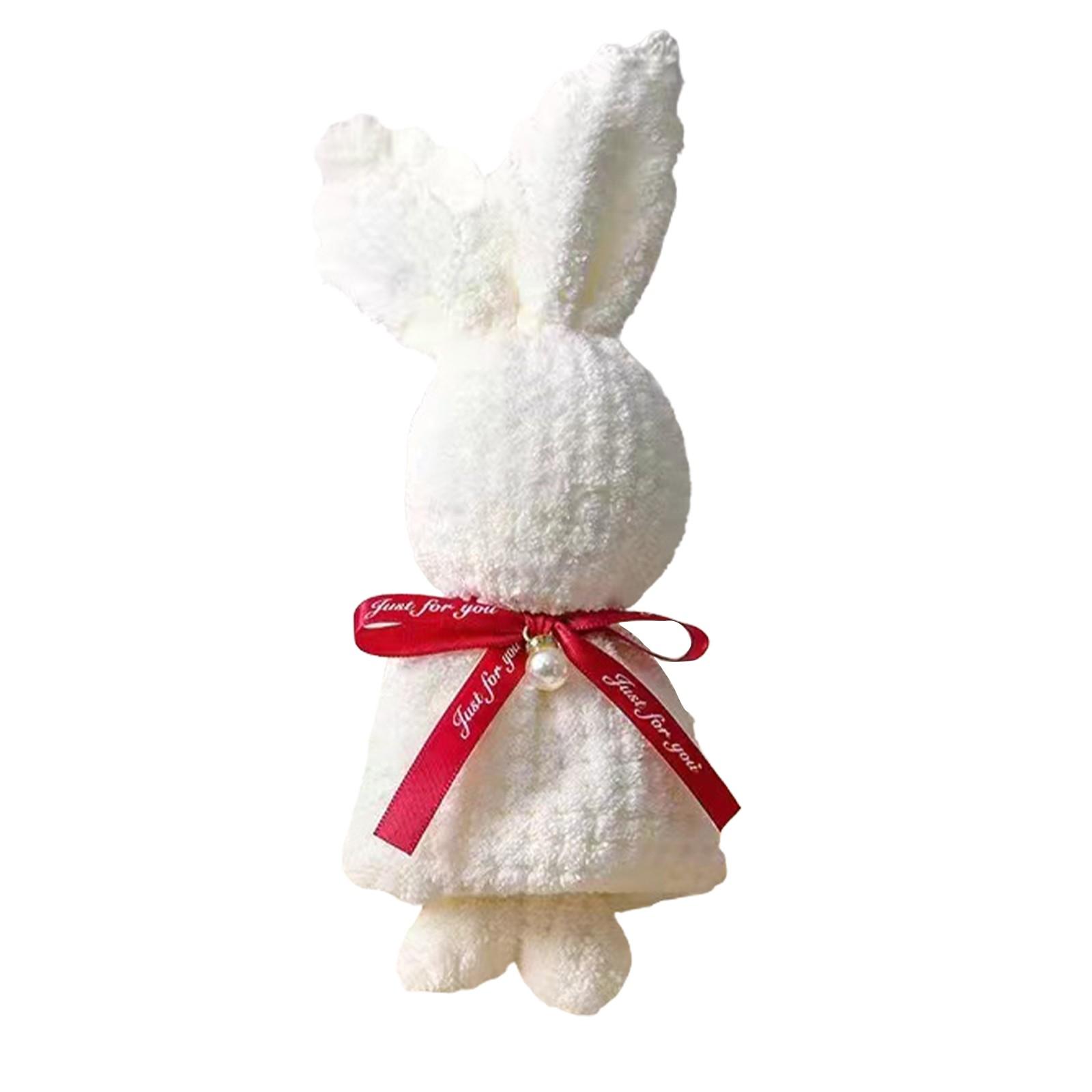 

Подарочное полотенце Bunnyshape, креативный сувенир Bunny, подарочное полотенце с ананасом, вязаное вручную One Size белый
