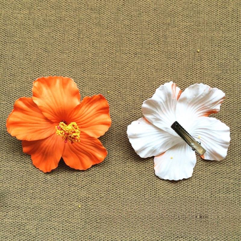 Pack Of 3 Flower Hair Clip For Women Slip Resistant Plumeria Plan Party Wedding Hair Styling