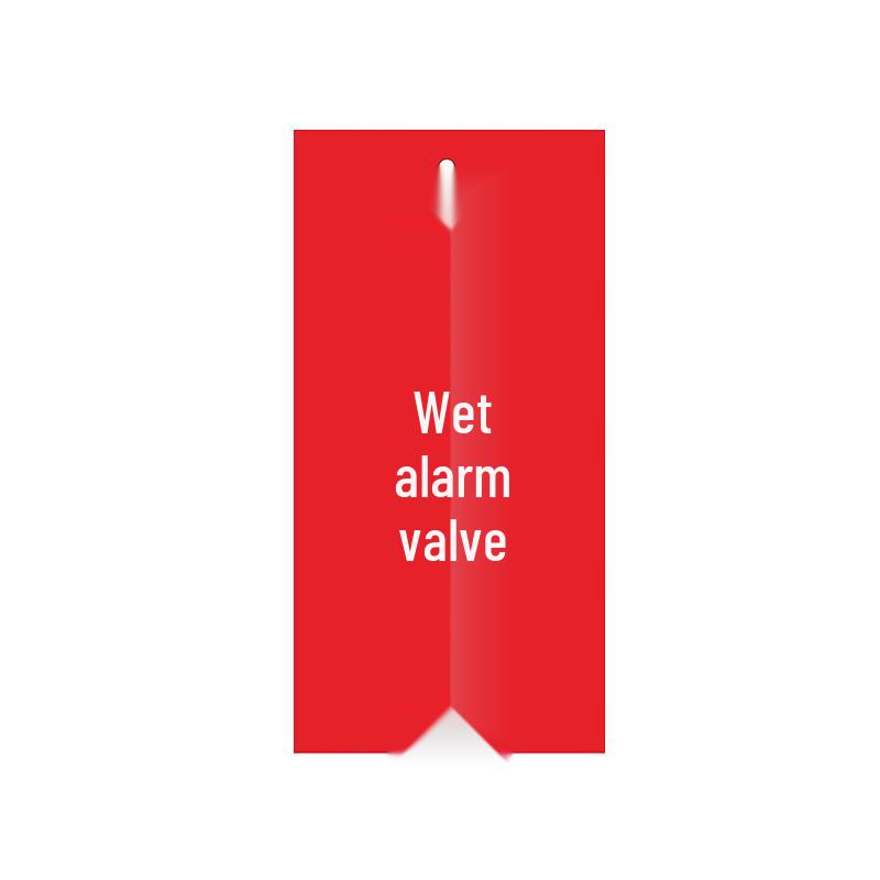 PVC Double-Sided Valve & Pipeline Status Tag GNG-634 8x16cm