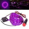 5m 16.4ft Auto LED Strip Cigarette Lighter Drive Luminous Ambient Car Interior Light DC 12VPurple