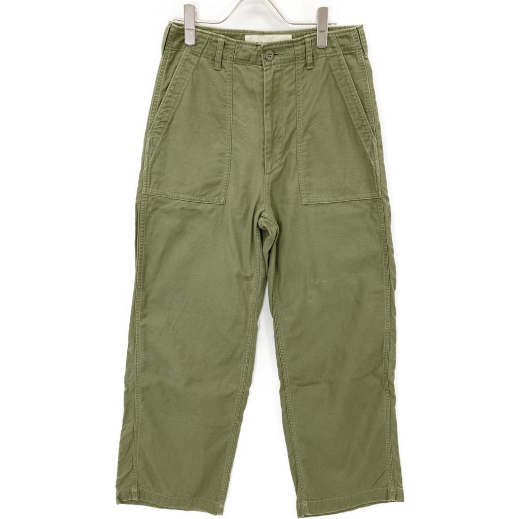 THE SHINZONE 24MMSPA03 24Stainless Steel Khaki Washed Baker Pants Bottoms 34 khakiUsed