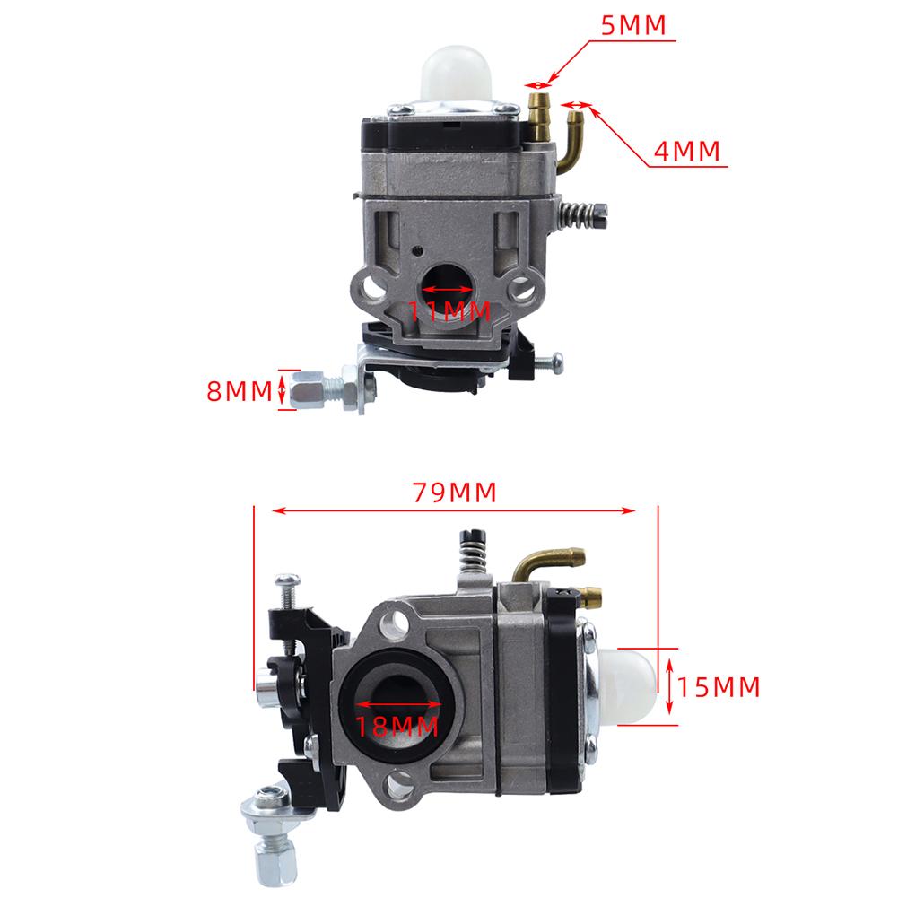 Carburetor For 33cc 43cc 47cc 49cc 50cc 2-Stroke TB43 1E40F-5 BC52 BC520 Engine Cultivator String Trimmer Edger