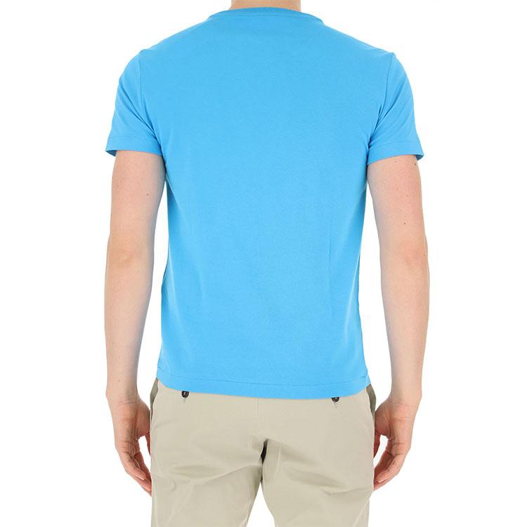 Polo Ralph Lauren Embroidered Logo Crew Neck Short Sleeve T-Shirt Men Tops Light-Blue 710671438-217