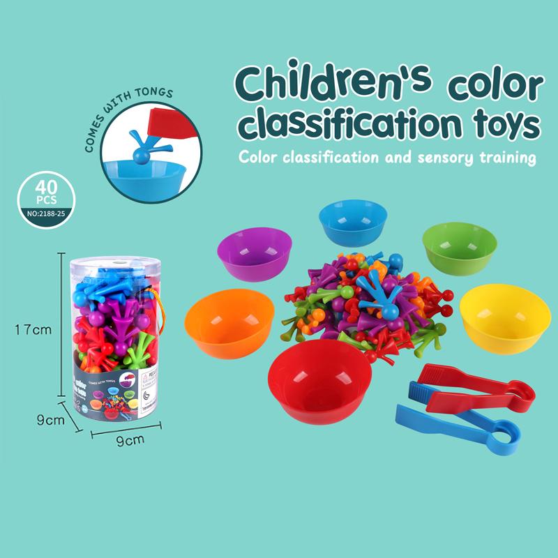 

Kid Rainbow Matching Game Animal Cognition Rainbow Color Sort Fine Motor Training Montessori Tactile Education Game Plaything Present