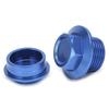 2 Stück Motorrad Vorderrad Achsmutter M18x1.5 Aluminium Ersatz für 250?450 SXF 2015Blau