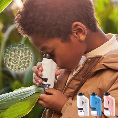 Handheld Microscope Kit 60-120x Pocket Microscope Battery Powered Handheld Mini Microscope With LED Light Portable  Microscope