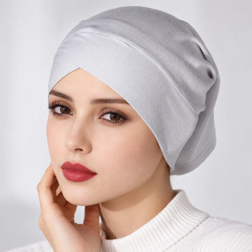 Stretchy Underscarf Soft Texture Inner Hijab Caps Comfortable Headwrap Daily Wear