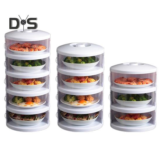 Insulated Dish Cover Anti-fly Dust-proof Multi-layer Storage Heat Preservation Kitchen Food Box Stackable Container for Outdoor Picnic BBQ Dining