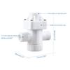 1/2 Zoll 3/8 Zoll 1/4 Zoll Verstellbares Kunststoff-Druckminderungsventil Wasserdruckregler für Umkehrosmose-Wassersystem