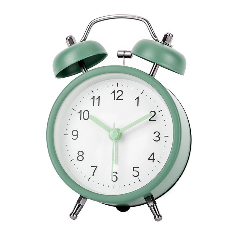 

Простой звонковый будильник для студентов, специальный скандинавский креативный будильник, бесшумный светящийся прикроватный настольный будильник для спальни Battery model