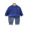 Kids Casual Long-Sleeve Set, Comfortable Daily Wear Outfits