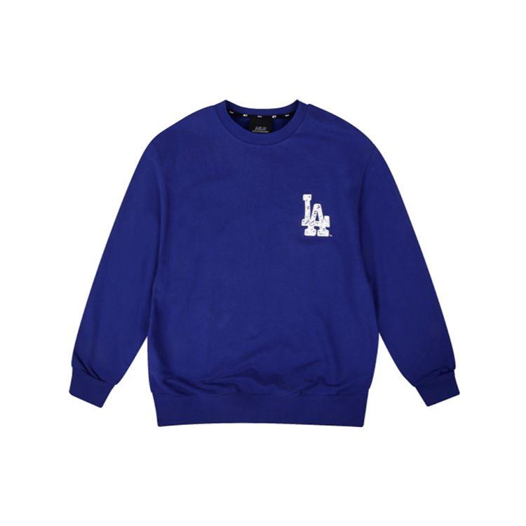 MLB Like Series Los Angeles Dodgers Back Letter Logo Crewneck Sweatshirt Unisex Sweatshirt Blue 31MT05941-07U