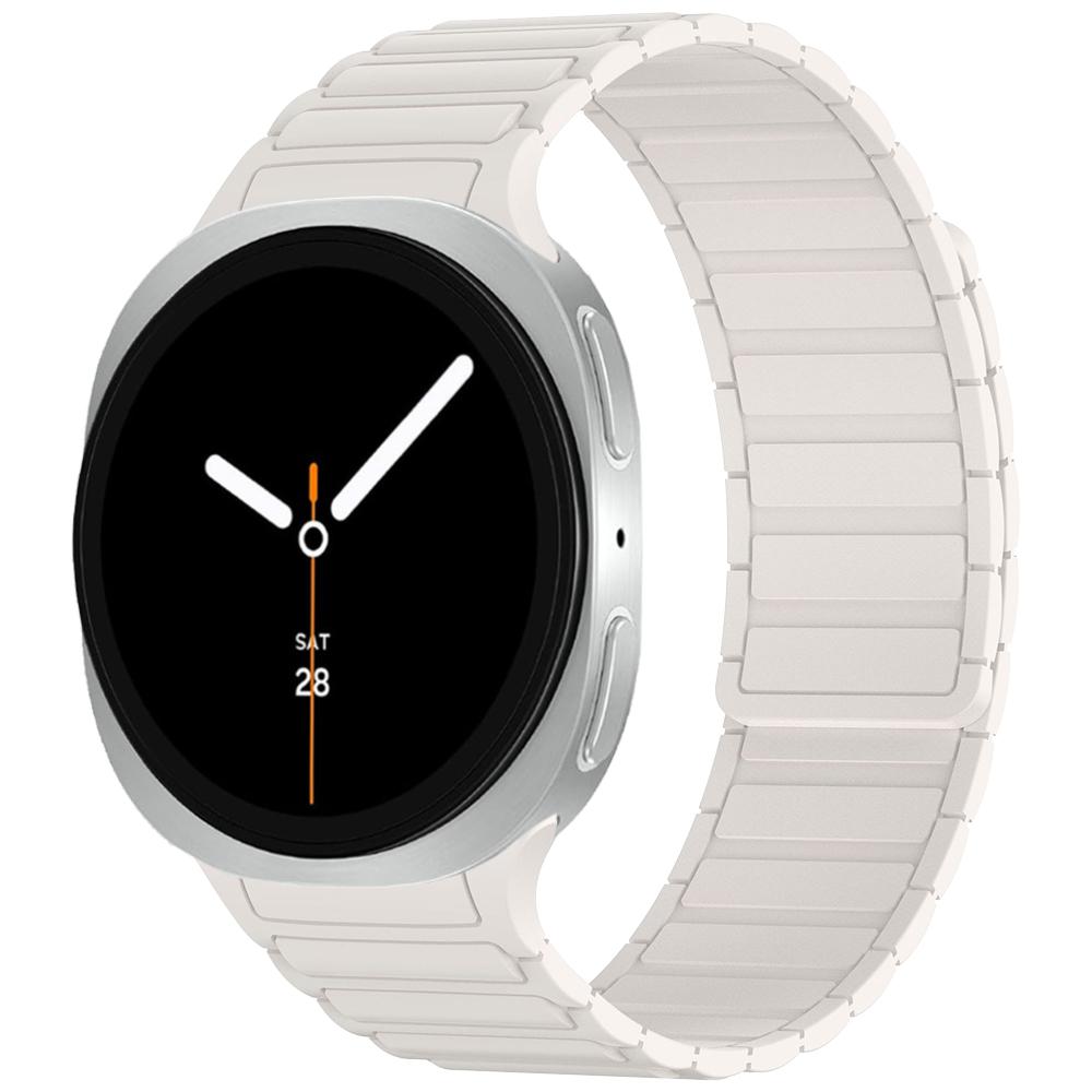 Lückenloses Armband für Samsung Galaxy Watch 8 Classic 46mm/Watch8 44mm 40mm Magnetisches Silikon-Armband