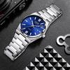 LIGE Waterproof Luminous Men's Quartz Multifunctional Business Watch with Calendar