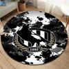 Collingwood Football Club Round Area Rug,Carpet Rug for Living Room Bedroom Sofa Playroom Decor,Non-slip Floor Mat