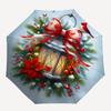1pc Christmas, Lantern Automatic Folding Umbrella - 8-Rib Automatic Open/Close, Large Canopy Birthday Festival Gift yy251217160