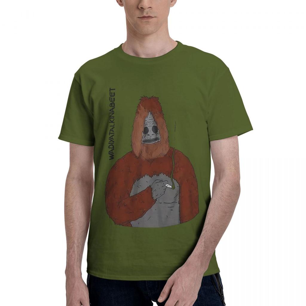 Sassy The Sasquatch Smoke 100 Cotton Casual Breathable Confortable Manga Designer Clothes Men Funny Gifts