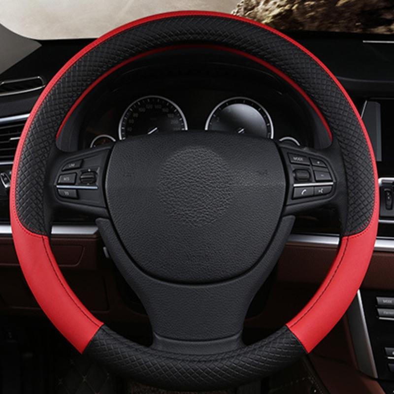 Husa antiderapanta pentru volan Design universal Cu piele PU moale Prindere antiderapanta Pentru condus sigur