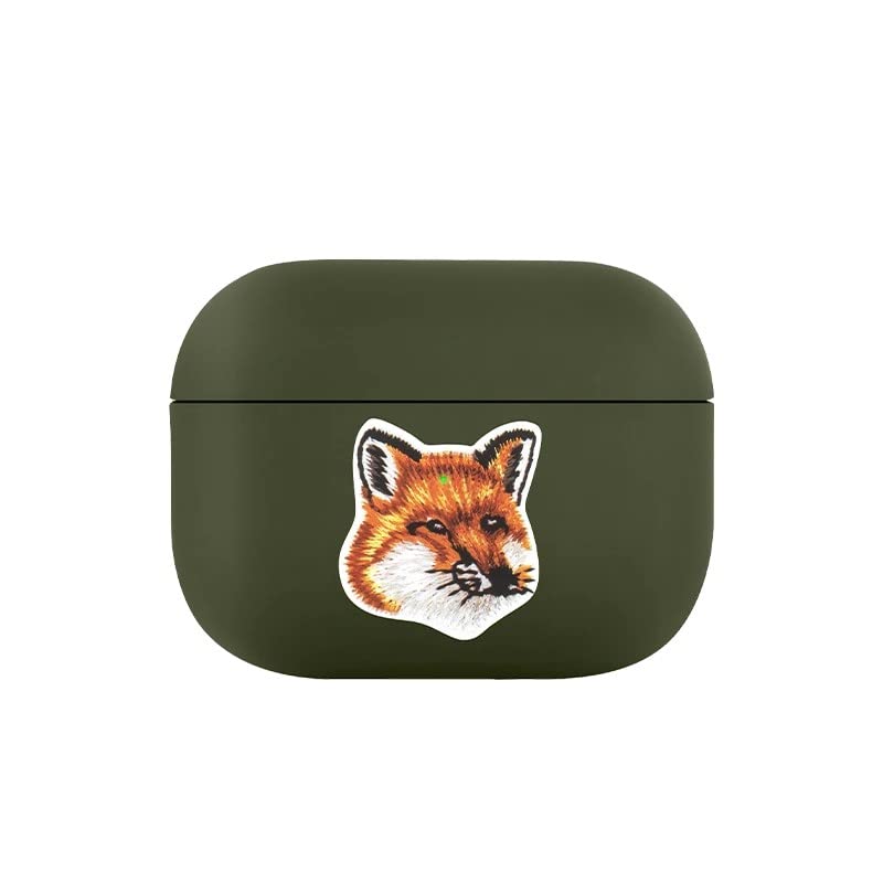 

MAISON KITSUNE Fox Head силиконовый чехол для AirPods Pro, совместимый с зеленым [Товар]
