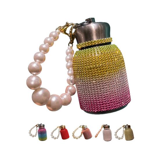 300ml izolovaná sklenice s drahokamy osazená Nepropustná 304 nerezová ocel tepelně odolná izolovaná baňka Office