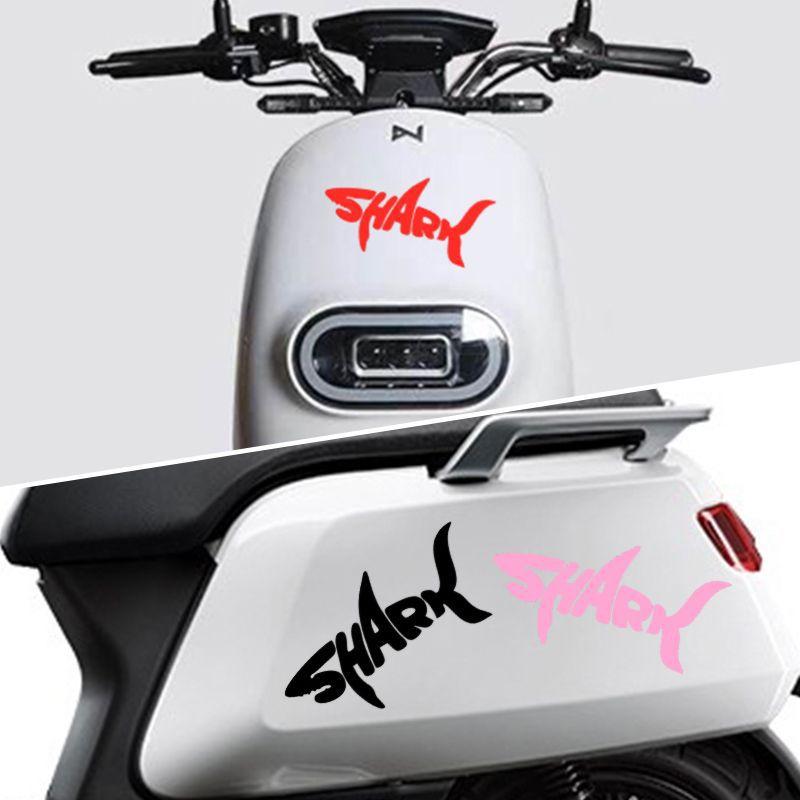 Hai-Aufkleber für Auto-Dekoration, Seitenfenster-Abdeckung, Kratzer, Modifikation für Elektro-Motorrad, Reflektierender Aufkleber