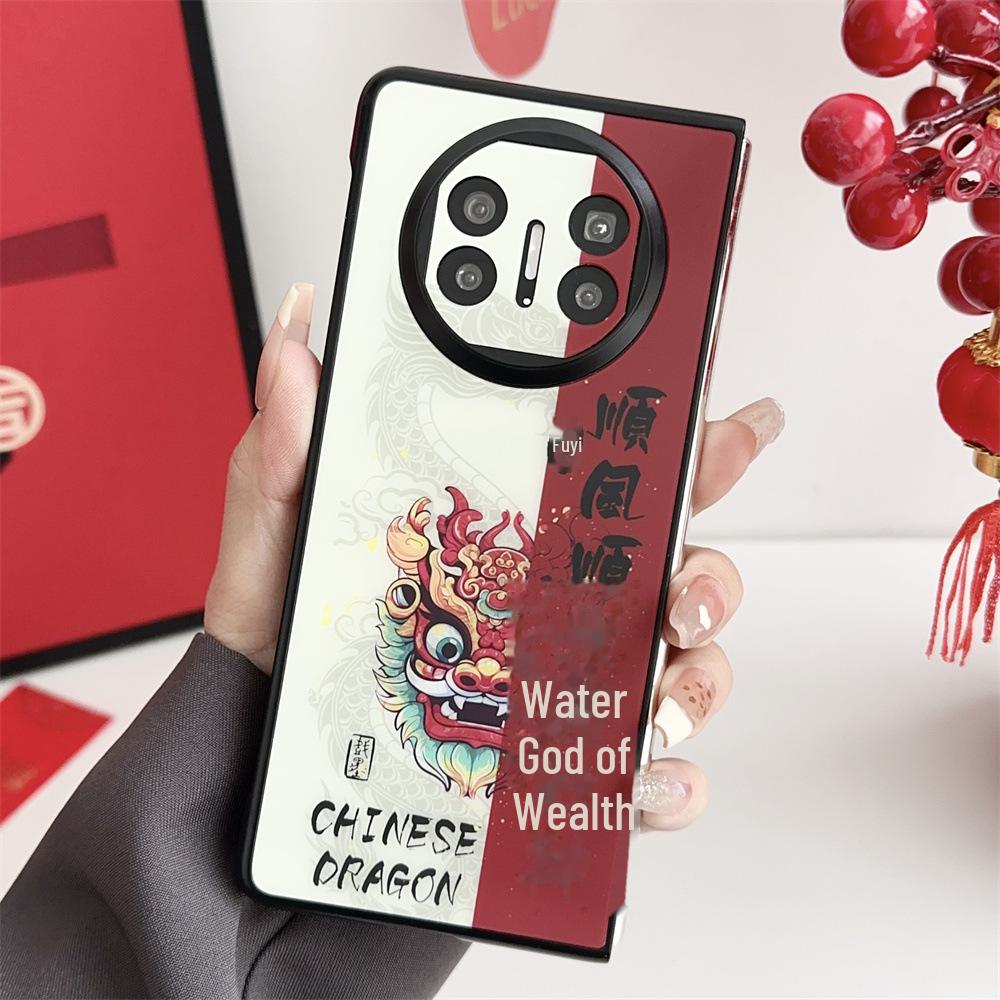 

Защитный чехол для Huawei MateX5 с магнитной присоской, откидывающейся влево и вправо, — идеальный вариант для стильного и процветающего национального тренда. Huawei Mate X3