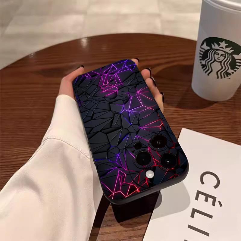 Case for Xiaomi Redmi Note 13 4G 11 10 14 Pro Plus 5G 10S 11S 12S Redmi 12 12C 13C 14C Abstract Geometry Line Art Pattern Cover