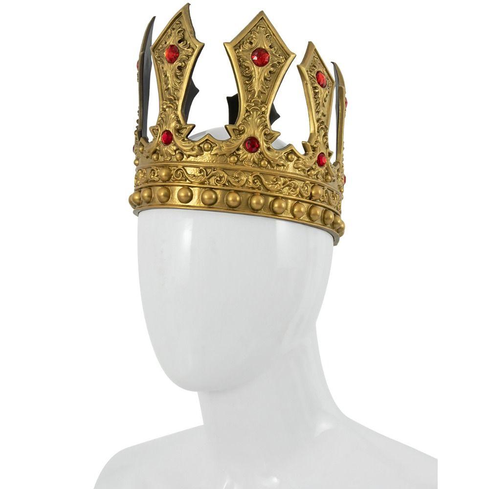 Exquisite Metall Prinz Tiara Zirkon Halloween Kostümzubehör Retro Königskrone Frauen/Männer