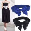 Adjustable Wide Side For Girls Vintage Dress Decoration Women Waistbands Korean Belt Large Bow