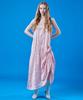Collet Layered Cooling Chiffon Marmont Shirred Strap Long Dress [Baby_Pink]
