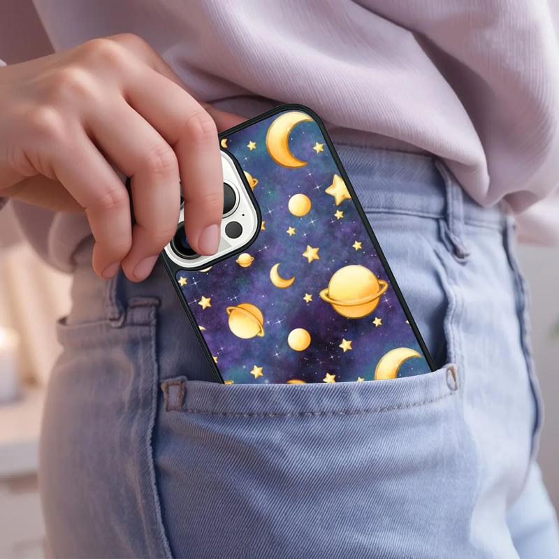 Sky Space planet Moon stars Phone Case For iPhone 17 Air 15 16e 14 13 Pro Max Coque 12 11 Pro Max PLUS cover