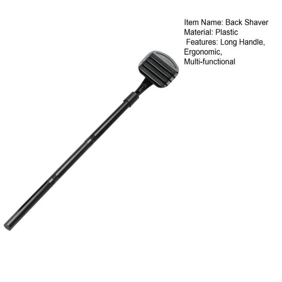 Men Ryggbarbermaskin Justerbart Langt Håndtak Bade Dusj Rygg Hårtrimmer Ergonomisk Manuell Våt Tørr Kroppshårfjerner Verktøy