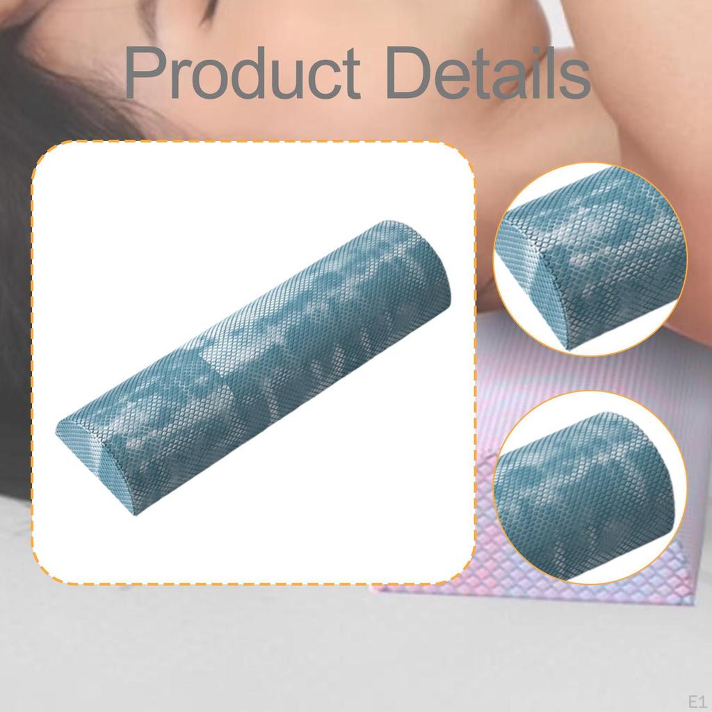 EVA Foam Roller Balance Training Non-Slip Back Massage Half for Pilates Sports Fitness