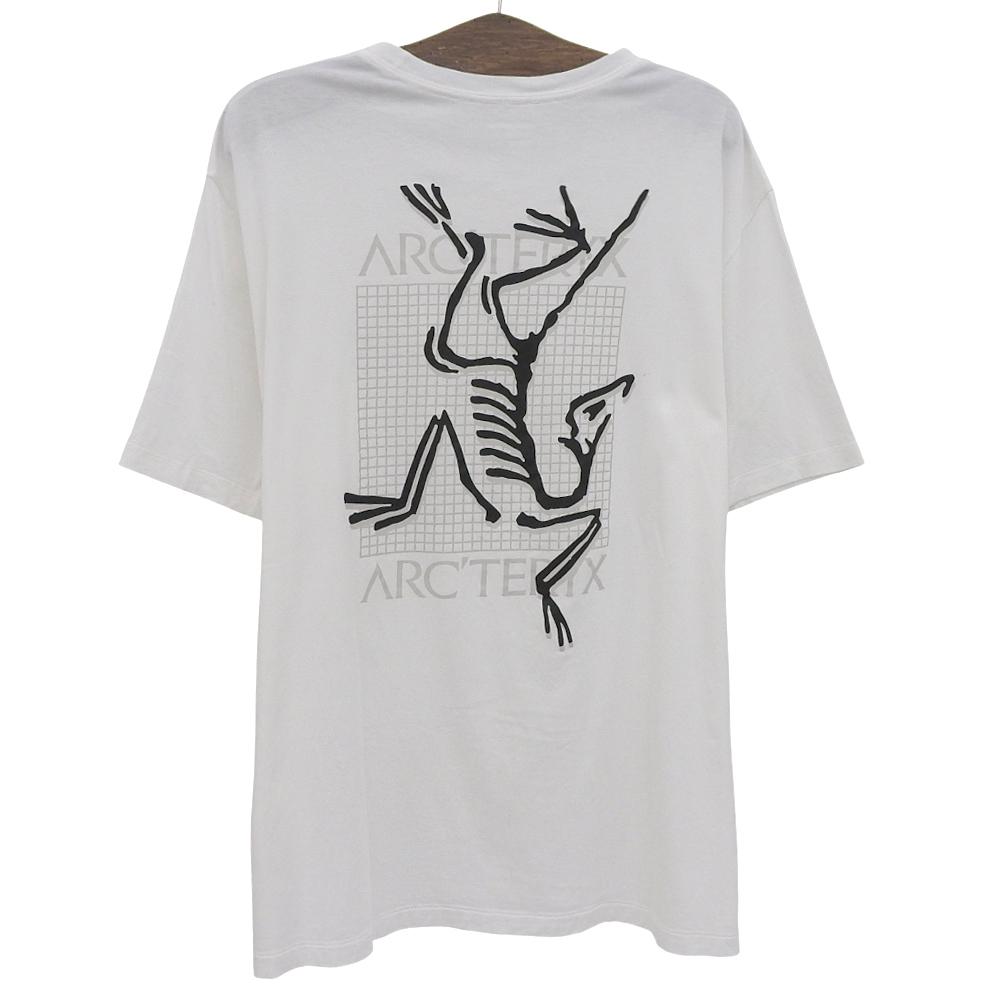 ARC'TERYX Excellent Condition Multi Bird Logo Stainless Steel T-shirt, Men's, White, XXL, X000007747, Made In 2014 Tops XXL whiteUsed