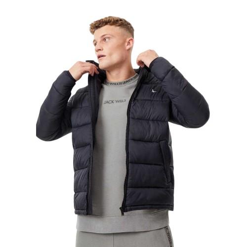 Jack Wills Mens Kershaw Embroidered Logo Hooded Jacket