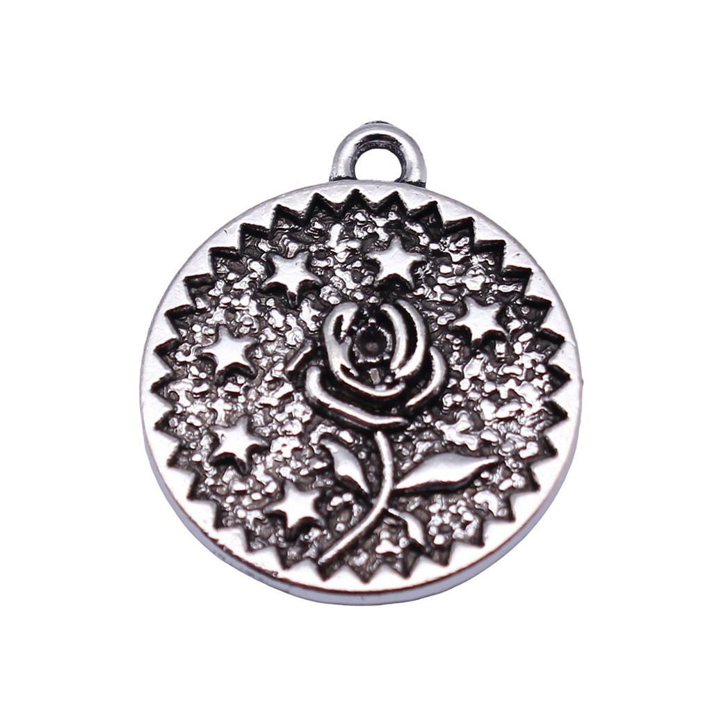Flowers Of Life Charms Vintage Alloy Pendants For Nature Inspired Jewelry Making