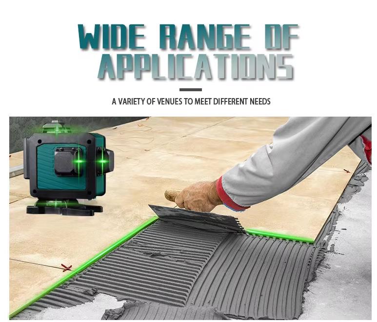 High Precision 16-Line Laser Level for Outdoor Use with Strong Light and Fine Line Projection