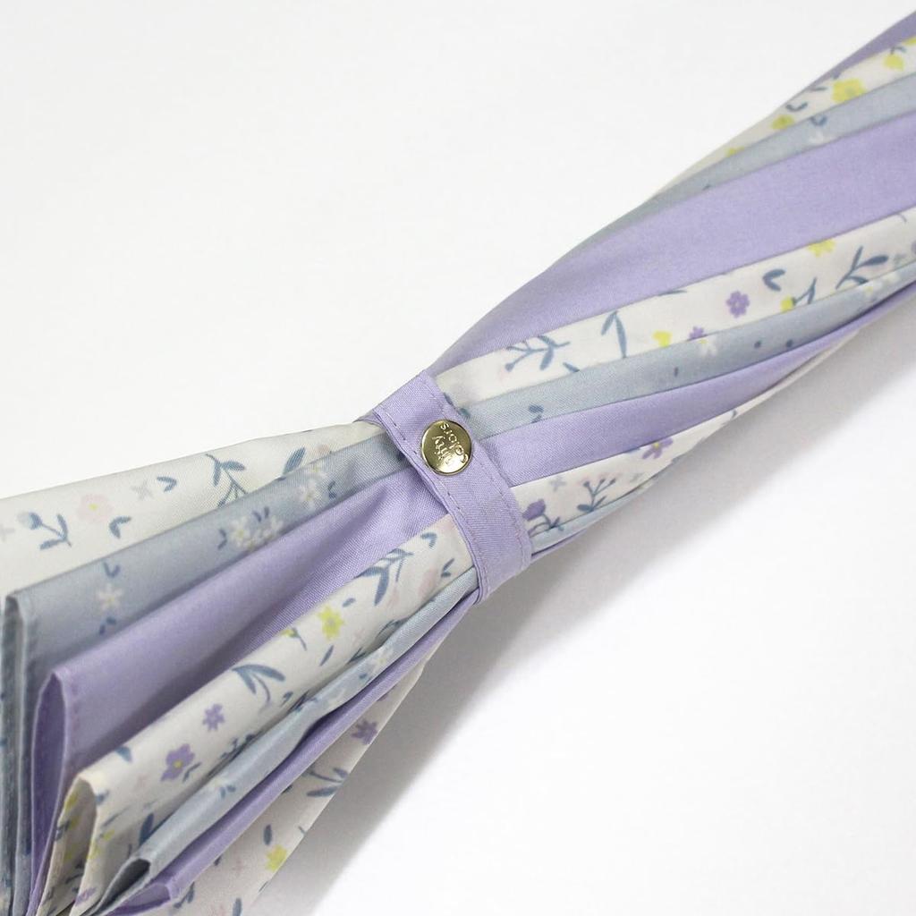 Nifty Colors Long Flower 1779LV Umbrella, 12-Rib Patchwork,