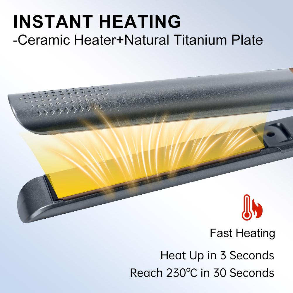 Hair Straightener 450 Degrees Flat Iron Curling Iron  LCD Straightener