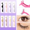 False Eyelashes Tweezer Fake Eye Lash Applicator Eye Makeup Tools Professional Eyelash Extension Curler Auxiliary Clip