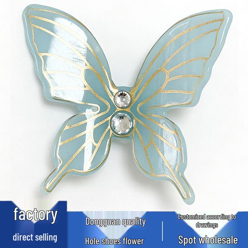 Resin Butterfly Shoe Flower Buckle Decoration Accessories