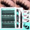 DIY Segmented 30-100PD False Eyelashes: 240 Clusters, 10-16mm Dense Curled Individual Lashes