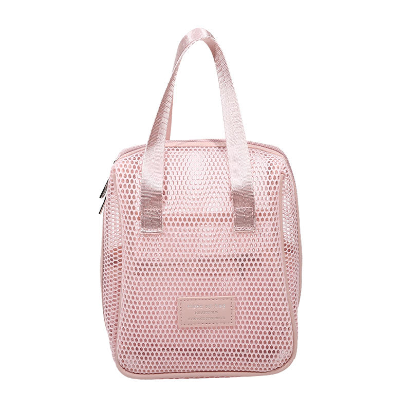 Mesh Cosmetic Bag Zipper Toiletry Organizer Makeup Bags Multifunctional Women Lipstick Key Coin Purse Pouch Handbags