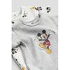 H M Cotton Jersey Bodysuit 2 Piece Set Light Gray Mickey Mouse