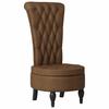Brown Recliner Chair 56.5 X 70 X 110 Cm Faux Suede
