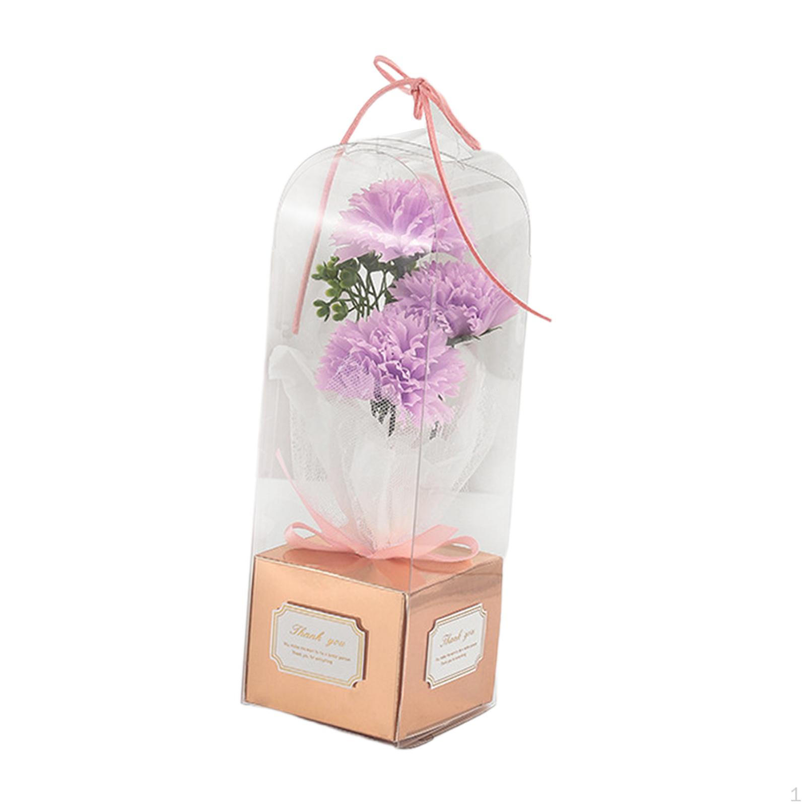 

Artificial Soap Flower Bath Scented Bouquet for Mother Valentine s Day Party Wedding Violet Carnation