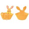 Metal Felt Bunny Basket Cut Easter Storage Case Home Decor Ornaments Rabbit Candy Box  Chocolate