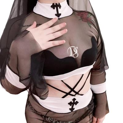 [Lavendel] Pochako Heaven Dark Sister Halloween Stil Damenmeisterset, Niedliche Gargs Cosplay Uniform, Damen LLL